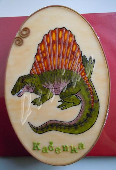 Prehistoric lizard - Cake by Derika