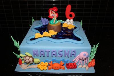 Natasha's 6th Birthday Little Mermaid Cake - Cake by Anniescakes
