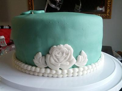 Tiffany & Co - Cake by SweetBouCakes