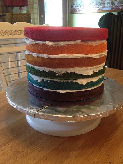 Rainbow - Cake by DebMcC
