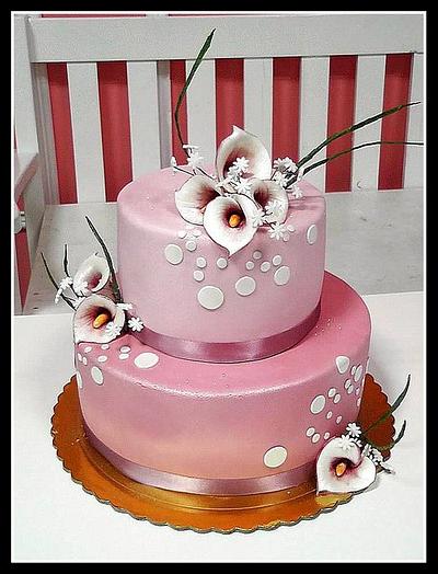 Calla Lily Cake - Cake by The House of Cakes Dubai