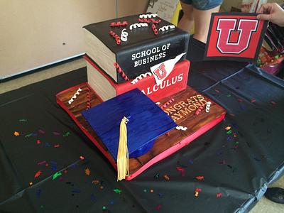Books in cake form - Cake by Erica Parker