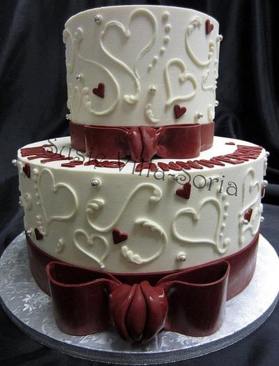 Heart Anniversary - Cake by Susie Villa-Soria