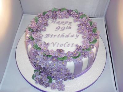 Violets for Violet... - Cake by MicheleBakesCakes