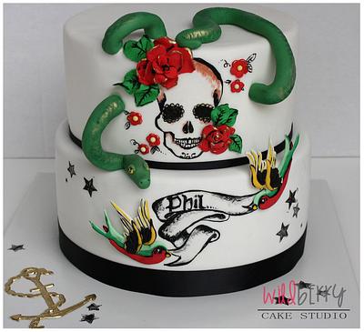 Tattoo Cake - Cake by Wildberry Cake Studio