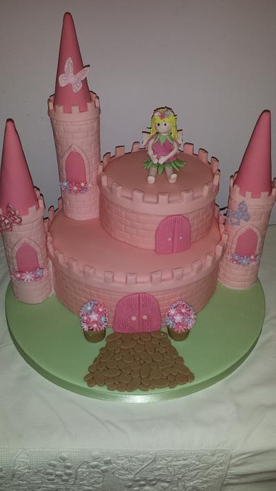 Flower Fairy Castle Cake - Cake by Tracey