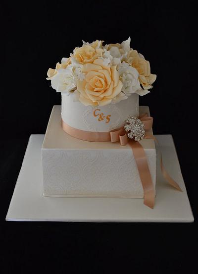 engagement cake - Cake by Sue Ghabach