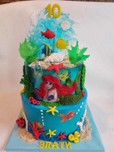 Little Mermaid - Cake by Ladybug0805