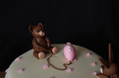 Bear and bunny - Cake by Anka