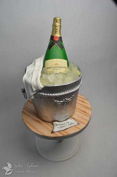 Bucket for champagne  - Cake by JarkaSipkova