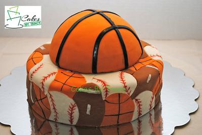 Sports Theme Cake - Cake by Tracy