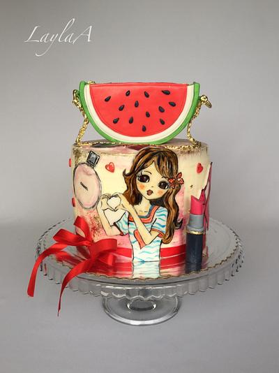 Fashion girl  - Cake by Layla A