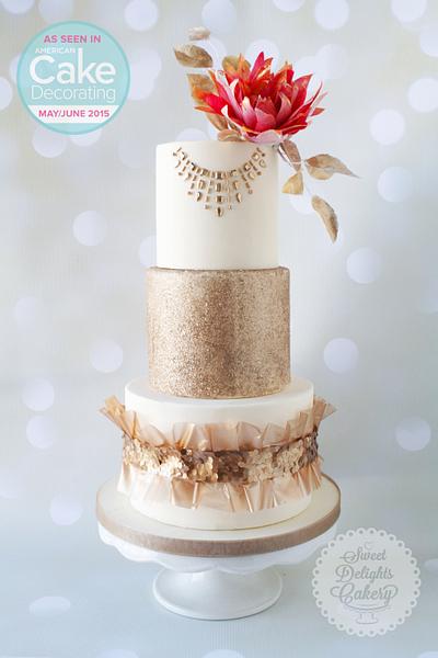 Shimmering Organza Ruffles - Tutorial - Cake by Sweet Delights Cakery