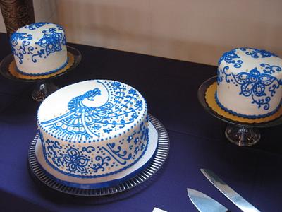 Peacock Wedding Cake - Cake by Laura