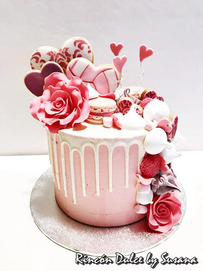 Pink Drip Cake - Cake by rincondulcebysusana