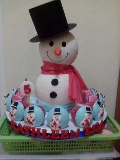 snowman cupcakes - Cake by Astried