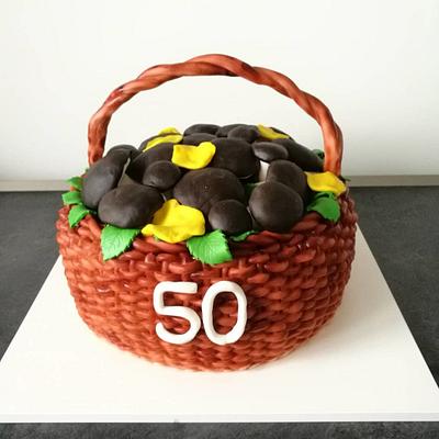 Kôš s hubami - Cake by Monika