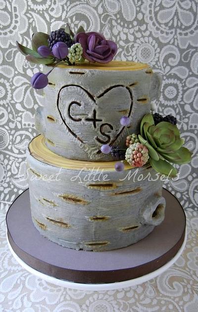 Woodland Wedding Cake - Cake by Stephanie