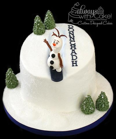 Snowboarding Olaf - Cake by AlwaysWithCake