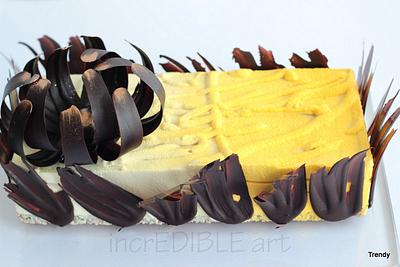 Bright in Yellow- Entremet - Cake by Rumana Jaseel