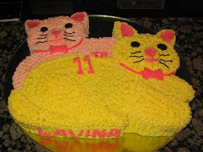 Lovely Cats Cake - Cake by Mary Yogeswaran