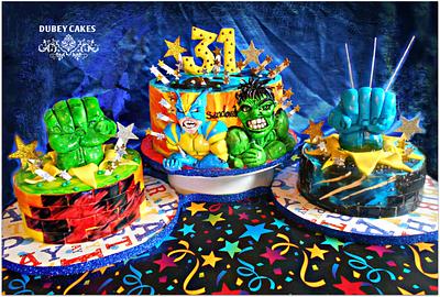 Hulk and Wolverine - Cake by Bethann Dubey