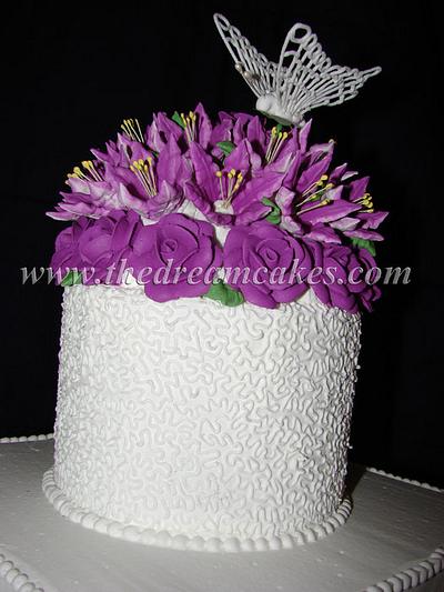 purple and white! - Cake by Ashwini Sarabhai