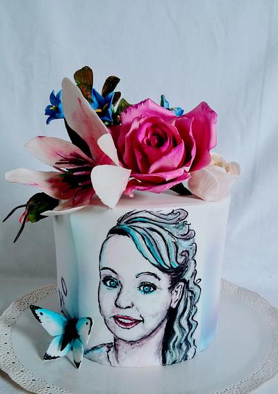 Portrait of the girl - Cake by alenascakes
