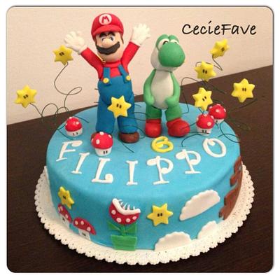 Mario Bros - Cake by CecieFave by Cecilia Favero