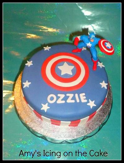 Captain America - Cake by Amy's Icing on the Cake