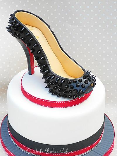 Spiked Shoe Cake - Cake by MicheleBakesCakes