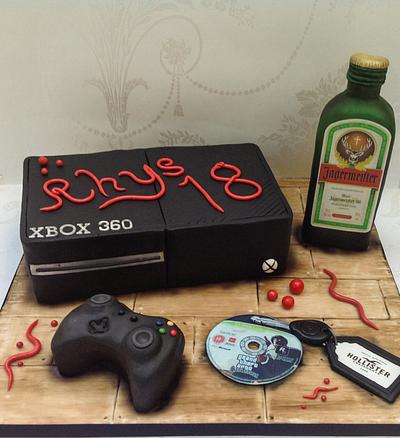 Xbox 360 and accessories - Cake by Samantha's Cake Design