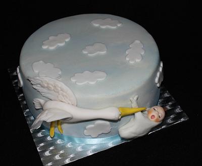 Stork and baby - Cake by Anka