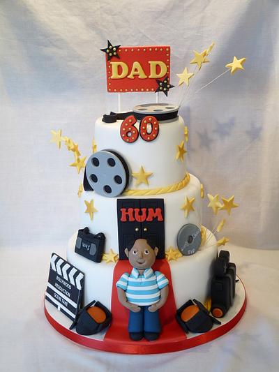 PERSONALISED THREE TIERED MOVIE THEMED CAKE - Cake by Grace's Party Cakes