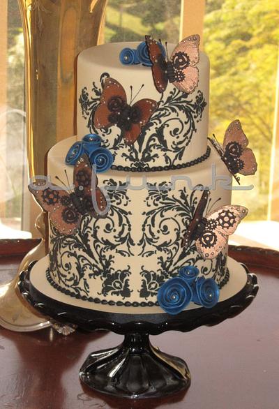 Steampunk Butterflies Cake - Cake by afunk