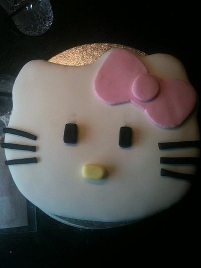 Hello Kitty Face Cake - Cake by 1897claire
