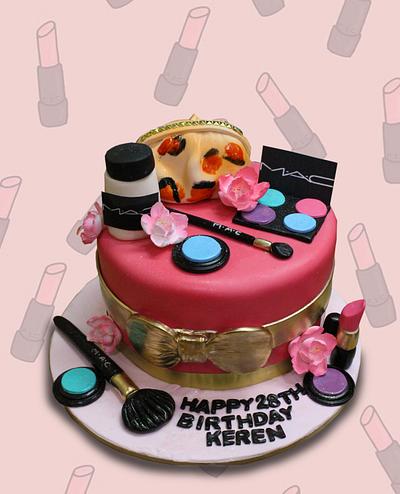 Mac Makeup Cake - Cake by MsTreatz