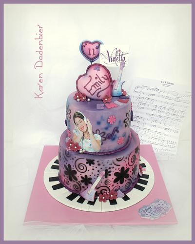 Violetta cake for my daughter! - Cake by Karen Dodenbier