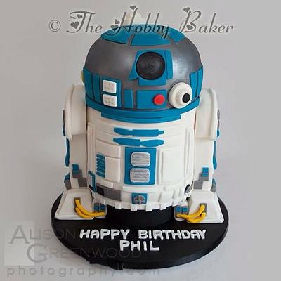 R2D2  - Cake by The hobby baker 