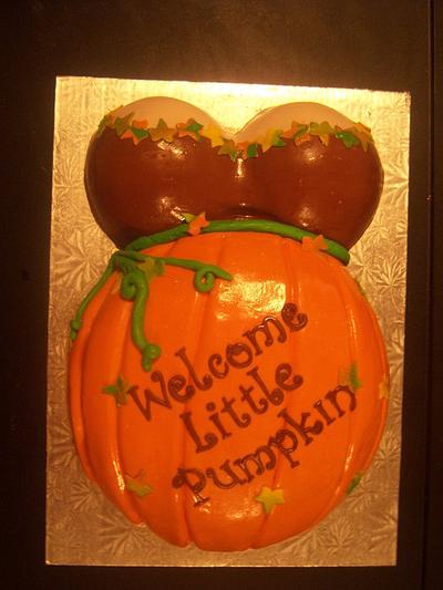 pumkin belly cake! - Cake by sweettooth