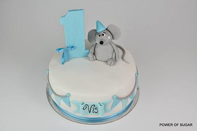 Big 1st birthday cake - Cake by Power Of Sugar