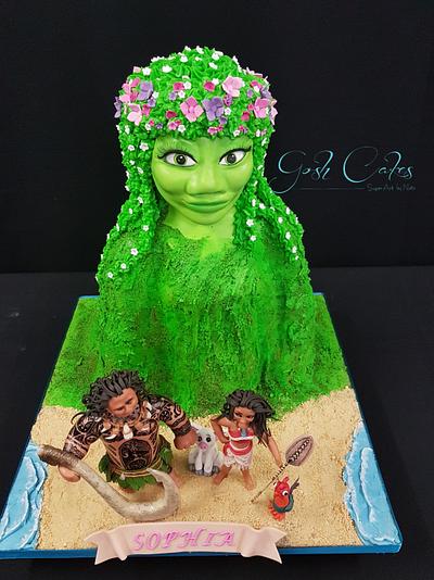 Te Feti (Goddess of Nature) Moana - Cake by GoshCakes