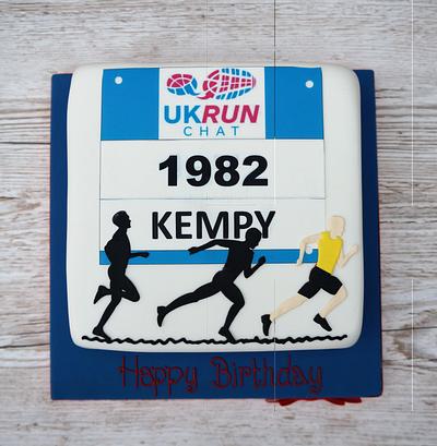 Running Man Cake - Cake by Coppice Cakes