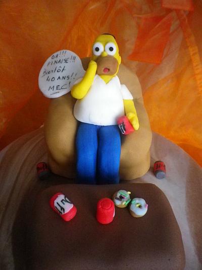 Homer simpson - Cake by Séverine