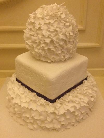 petal wedding cake  - Cake by icedtouchcakes