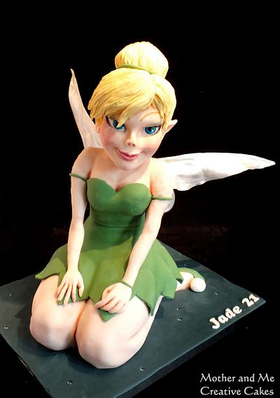 Large 3-D Carved Tink Cake - Cake by Mother and Me Creative Cakes