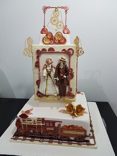 Steampunk wedding cake - Cake by Hong Guan