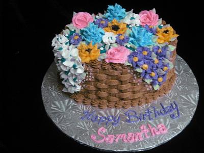Flower Basket - Cake by Crowning Glory