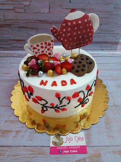 Milke and tea cake by hala elsaady - Cake by Jojo