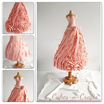 3d dress cake - Cake by June milne